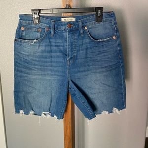 Madewell High Rise mid-length short
